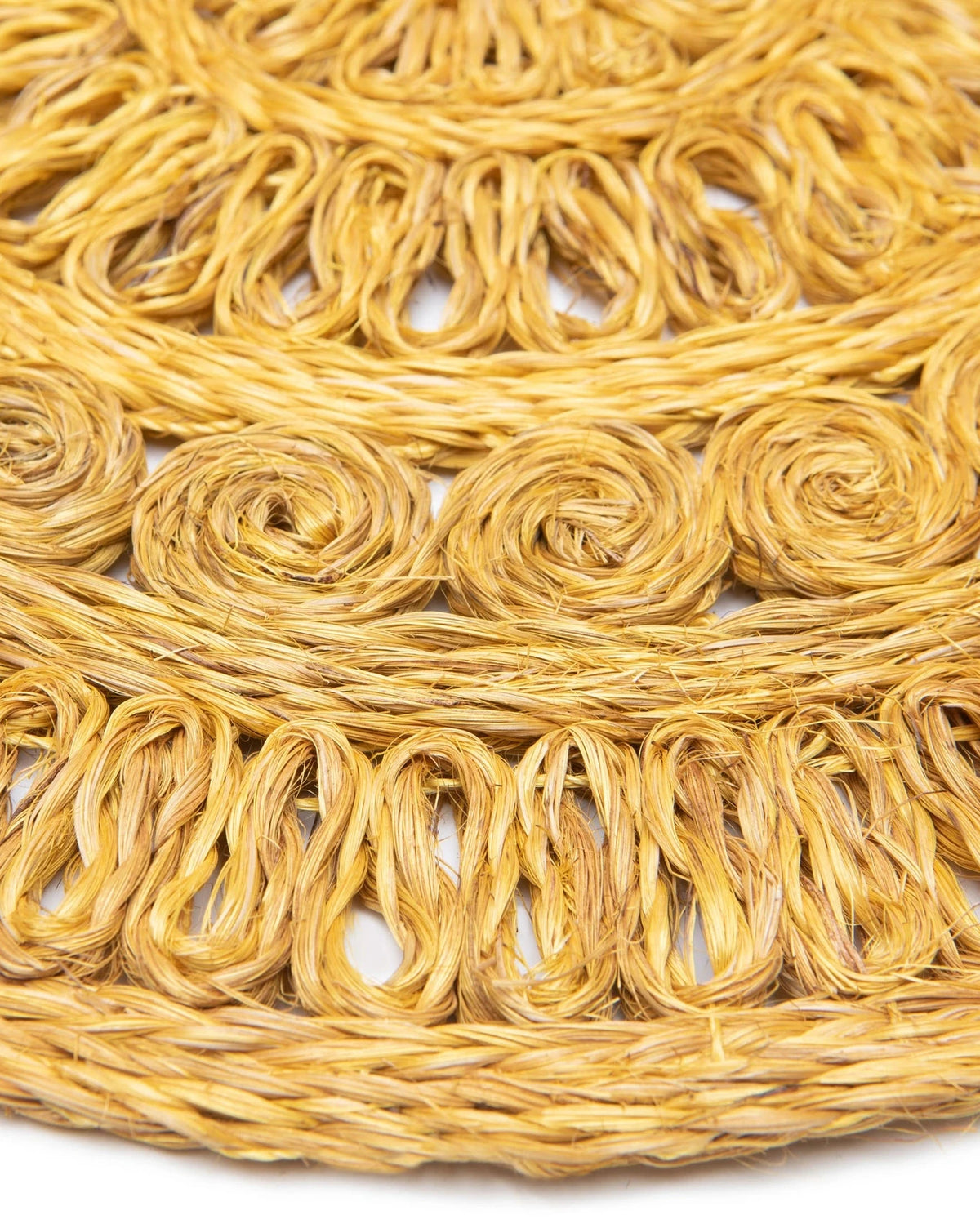 Warm Mustard Abaca Placemats