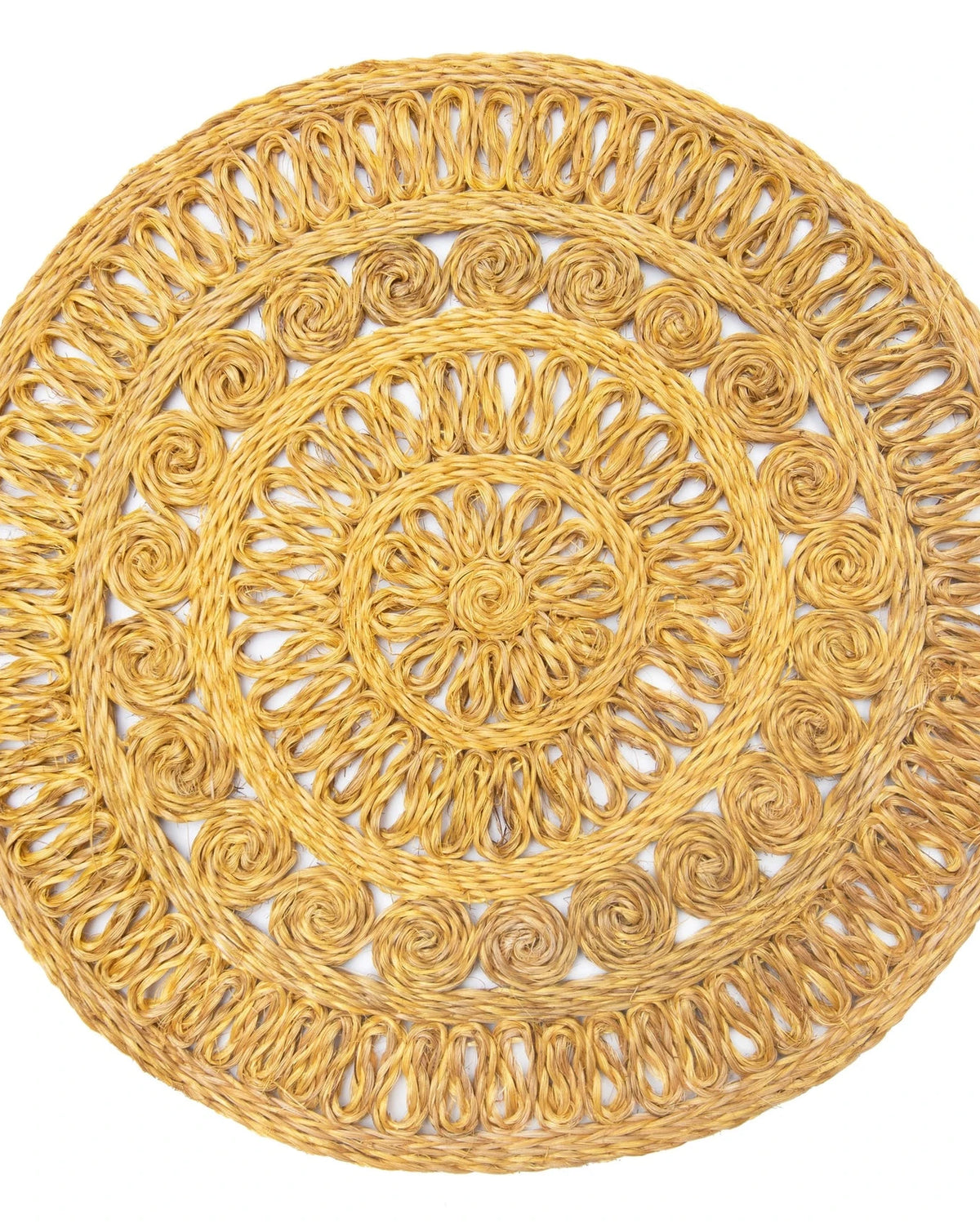 Warm Mustard Abaca Placemats