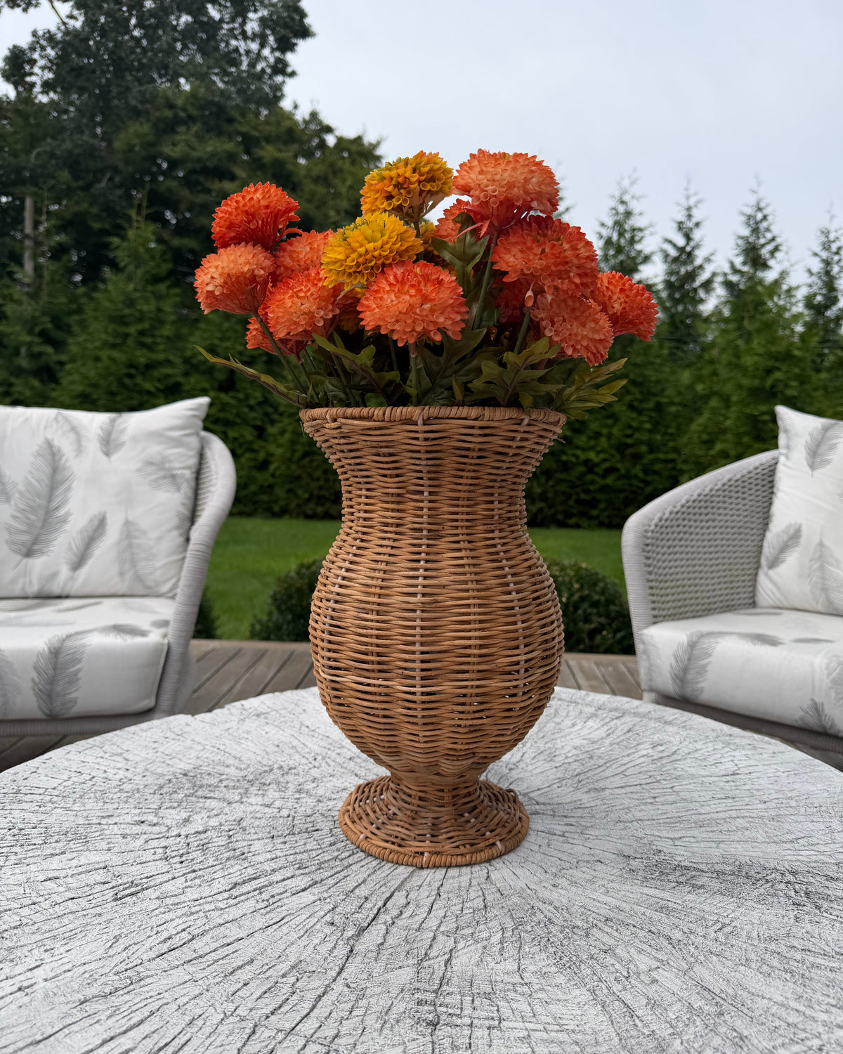 Autumn Rattan Centerpiece
