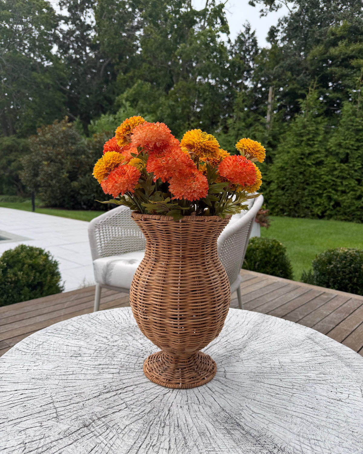 Autumn Rattan Centerpiece